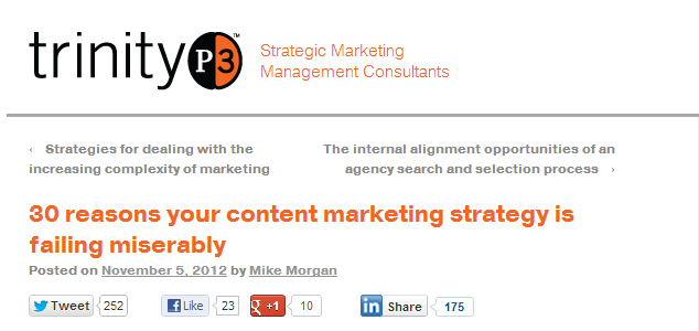 Content strategy