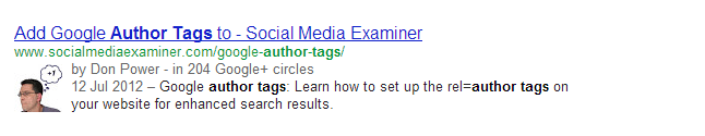Authorship tags