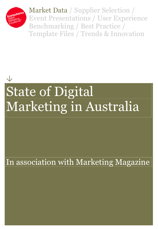 State of Digital Marketing in Australia econsultancy report