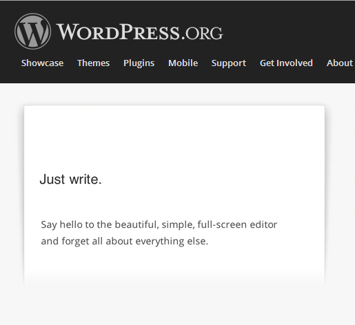Wordpress content management system