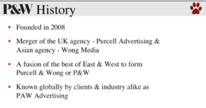 Poor practice agency credentials from P&W Advertising