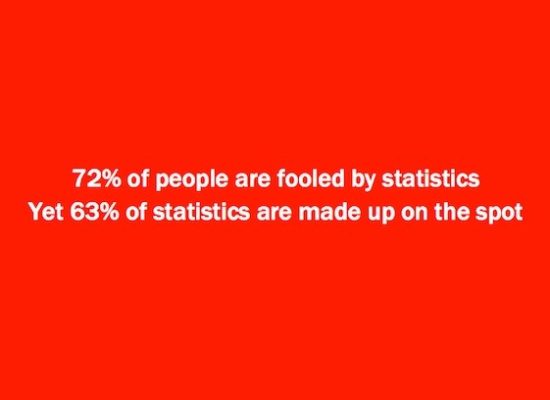 Lies, damn lies and marketing pseudo-statistics and their impact 4 Stastistics