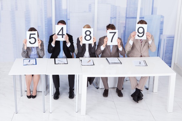 Business people not on the same page 600
