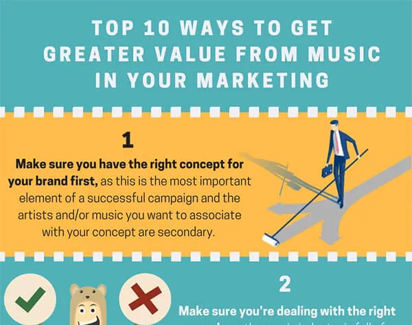 Top 10 ways to get greater value from music in your marketing – Infographic