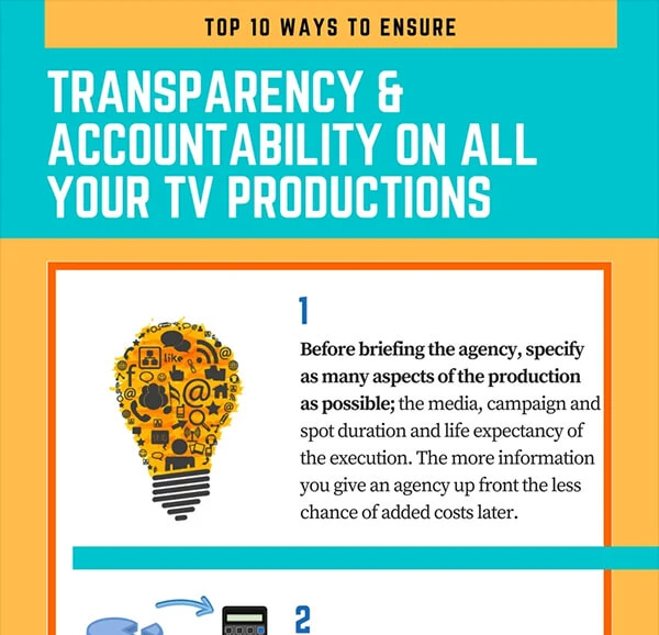Top 10 ways to ensure transparency & accountability on all your TV productions – Infographic