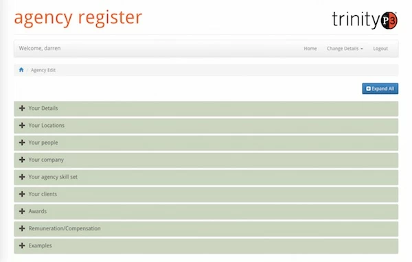 Agency Register Overview