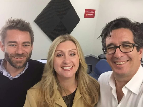 Simon Edwards, Jacki Mitchell, Darren Woolley